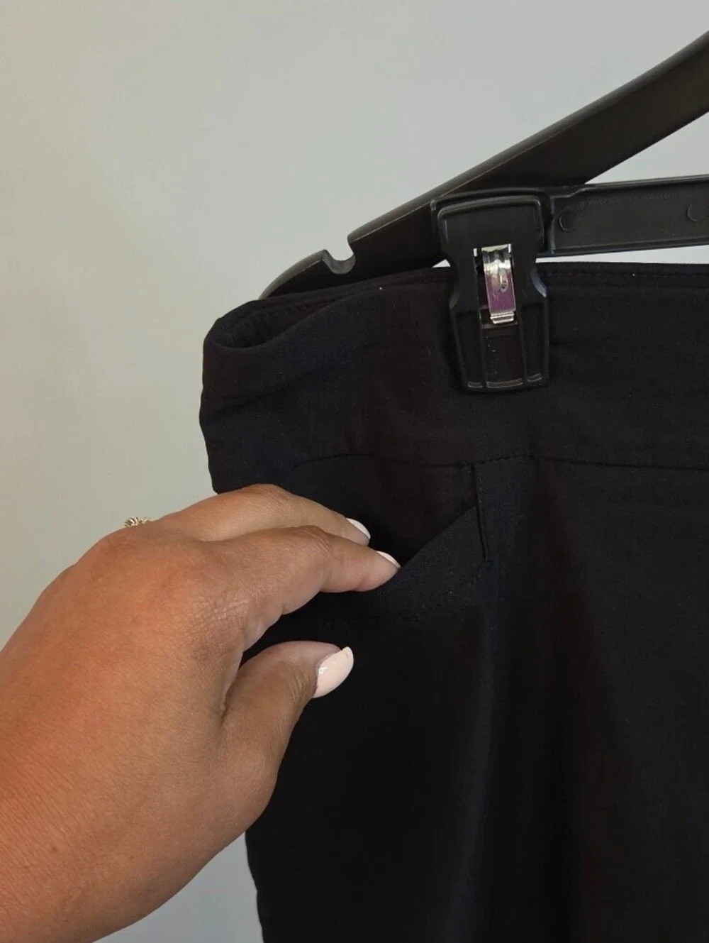 Kim Rogers Black Tummy Control Midi Skirt Size 14